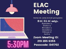 ELAC MEETING